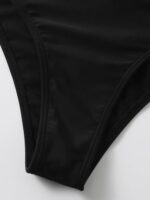 SHEIN Swim Ruffle Trim One Shoulder Bikini Set - Image 4