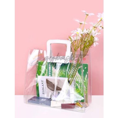 Minimalist Clear Top Handle Bag