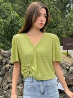 Pearl Puff Sleeve Blouse - Image 2