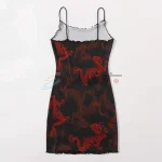 SHEIN Plus Lettuce Trim Chinese Dragon Print Dress - Image 6