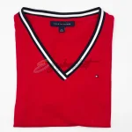 v neck Tommy Hilfiger women basic shirt  black - Image 6