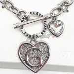 Guess Bracelet With Earrings Silver