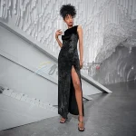 SHEIN Unity Sleeveless Split Sequin Evening Dress - Image 6