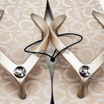 Calvin Klein sarminya gold slipper Original - Image 5