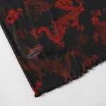 SHEIN Plus Lettuce Trim Chinese Dragon Print Dress - Image 3