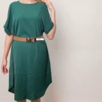 Shein Elegant Green Midi Dress