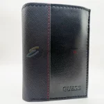 Guess Men Foldable Wallet Genuine Leather Black - Image 3