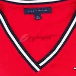 v neck Tommy Hilfiger women basic shirt  black - Image 8