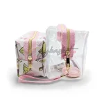 Makeup Bag Set Double Dose of Beauty Essential Makeup Bag Duos Clear & Chic - Image 5