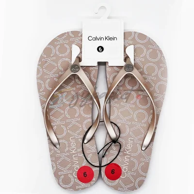 Calvin Klein sarminya gold slipper Original