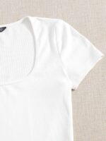 MMABIA T-shirt Square Neck Rib-knit - Image 3
