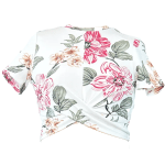 Shein Floral Wrap Crop Top - Image 6