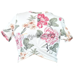 Shein Floral Wrap Crop Top - Image 4