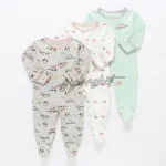 Mamas & Papas 3 Pack of Cotton Long Sleeved Bodysuits - Image 3