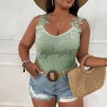 SHEIN Clasi Top aplique con encaje correa ancha
