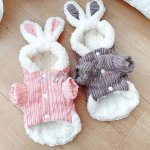Pink & Gray Fur Bunny Ears Hooded Sweatshirt - Image 2
