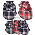 Casual Plaid Pet Shirt - Image 4