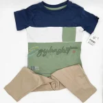 DKNY White Hoodie and Navy Blue Jogger Set - Image 3