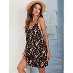 Double V-neck Floral Cami Dress - Image 2