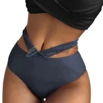 Shein Light Blue Bikini  Cross Strap Design Summer
