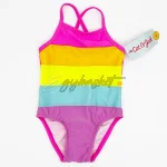 Cat & Jack Pink Pastel Panels striped swimsuit - Image 5