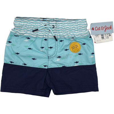 Cat & Jack Toddler Boys' Swim Trunks Shark