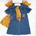 Little Lass Denim and Floral Outfit for Little Ones - Image 3