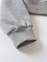 SHEIN EZwear Solid Zip Up Drop Shoulder Thermal Lined Crop Hoodie - Image 7