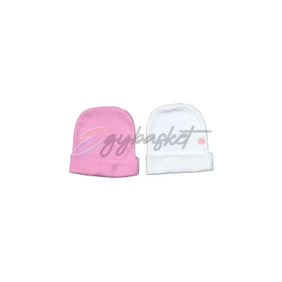Shein 2pcs Cotton Baby Hat
