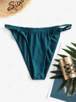 Shein ZAFUL Shirred Bikini Bottom - Image 2