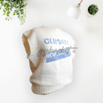 Shein Blue and white knit vest - Image 6