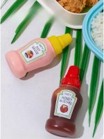 2 pcs Set 25ML Mini Sauce Bottle Portable