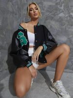 Shein varsity bomber baseball jacket