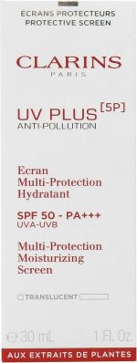 Clarins UV Plus Anti-Pollution Ecran Multi-Protection Hydratant SPF50 PA+++ 30ml - Image 5