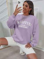 SHEIN Lilac Graphic Sweatshirt - Image 3