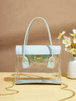 SHEIN Clear Turn-lock Satchel Bag