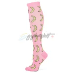 SHEIN Unisex Pink Yellow Banana Print Socks - Image 7