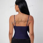 SHEIN PETITE Solid Slim Cami Summer Tank Top - Image 4