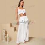 SHEIN Tall Women's Tank Top & Wide Leg Pants Set - Image 3