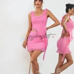 SHEIN Privé Women's Ruffle Trimmed Vest Top & Skirt Suit
