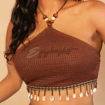 SHEIN SXY Lace Up Backless Halter Top & Flare Pants - Image 7