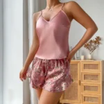 SHEIN Pajama Set Floral Satin