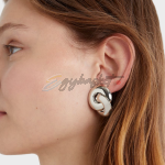 Stradivarius Intertwined Hoop Earrings