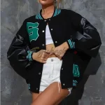 Shein varsity bomber baseball jacket - Image 7