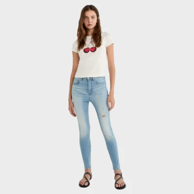 Stradivarius Ripped skinny jeansn with regular waist