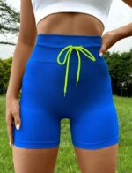 SHEIN Ribbed Knit Wide Waist Shorts - Image 5