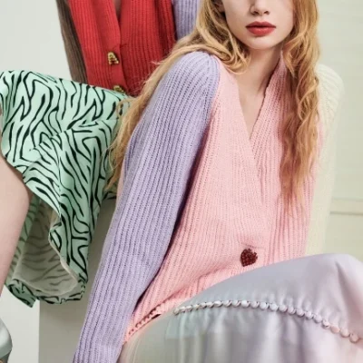 SHEIN Olivia Rubin hearts cardigen