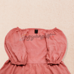 Shein A pink, puff-sleeve dress - Image 3