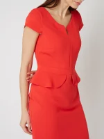 Comma delicate red sleeveless dress - Image 3