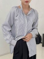 SHEIN Casual striped long sleeve blouse - Image 6
